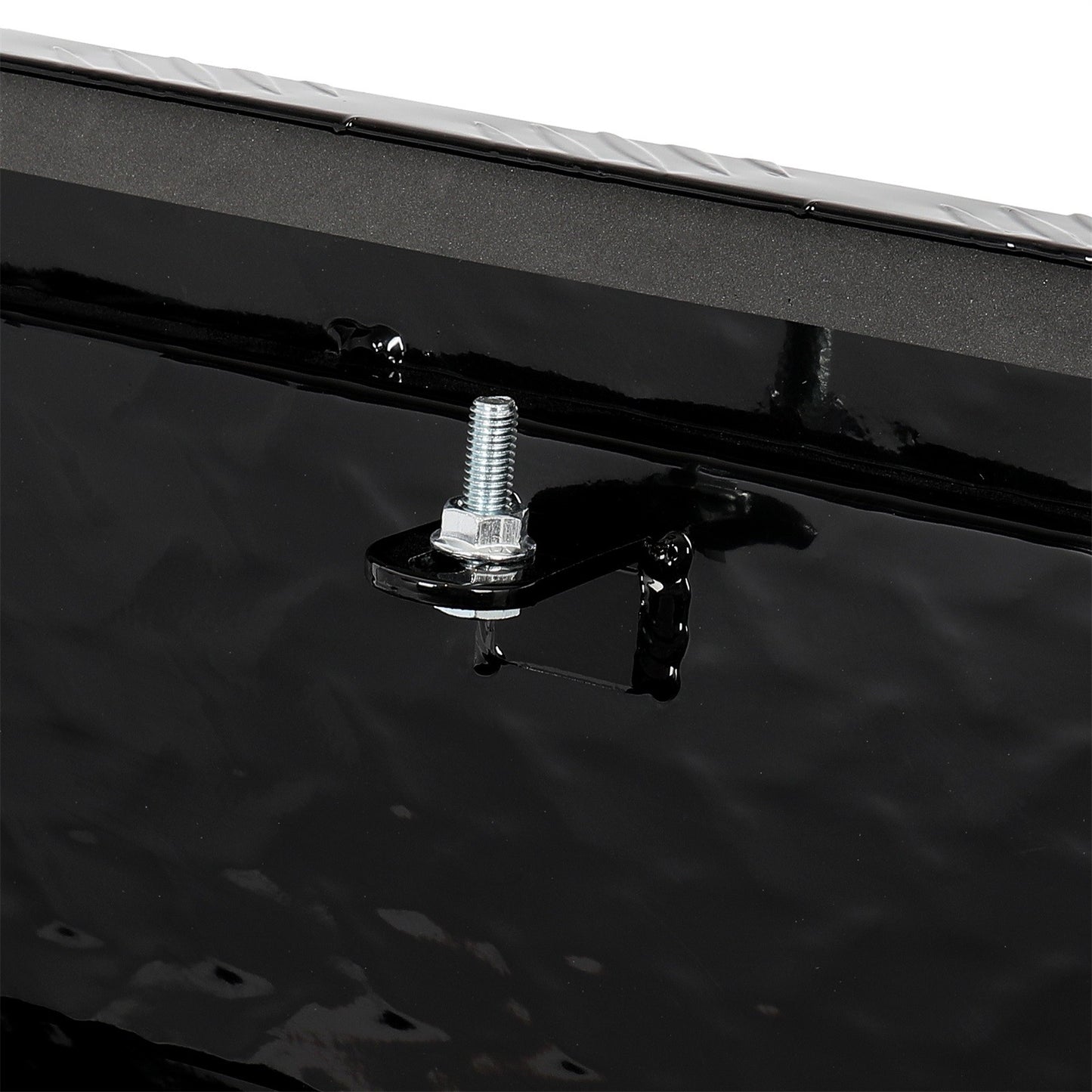 39"*13"*10" ALUMINUM PICKUP TRUCK TRUNK BED TOOL BOX TRAILER STORAGE BLACK