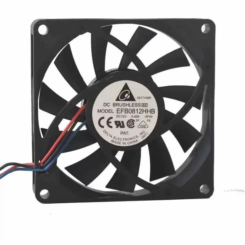 1/piece Delta EFB0812HB 12V 0.4A 8015 8CM Chassis CPU High Air Flow Cooling Fan