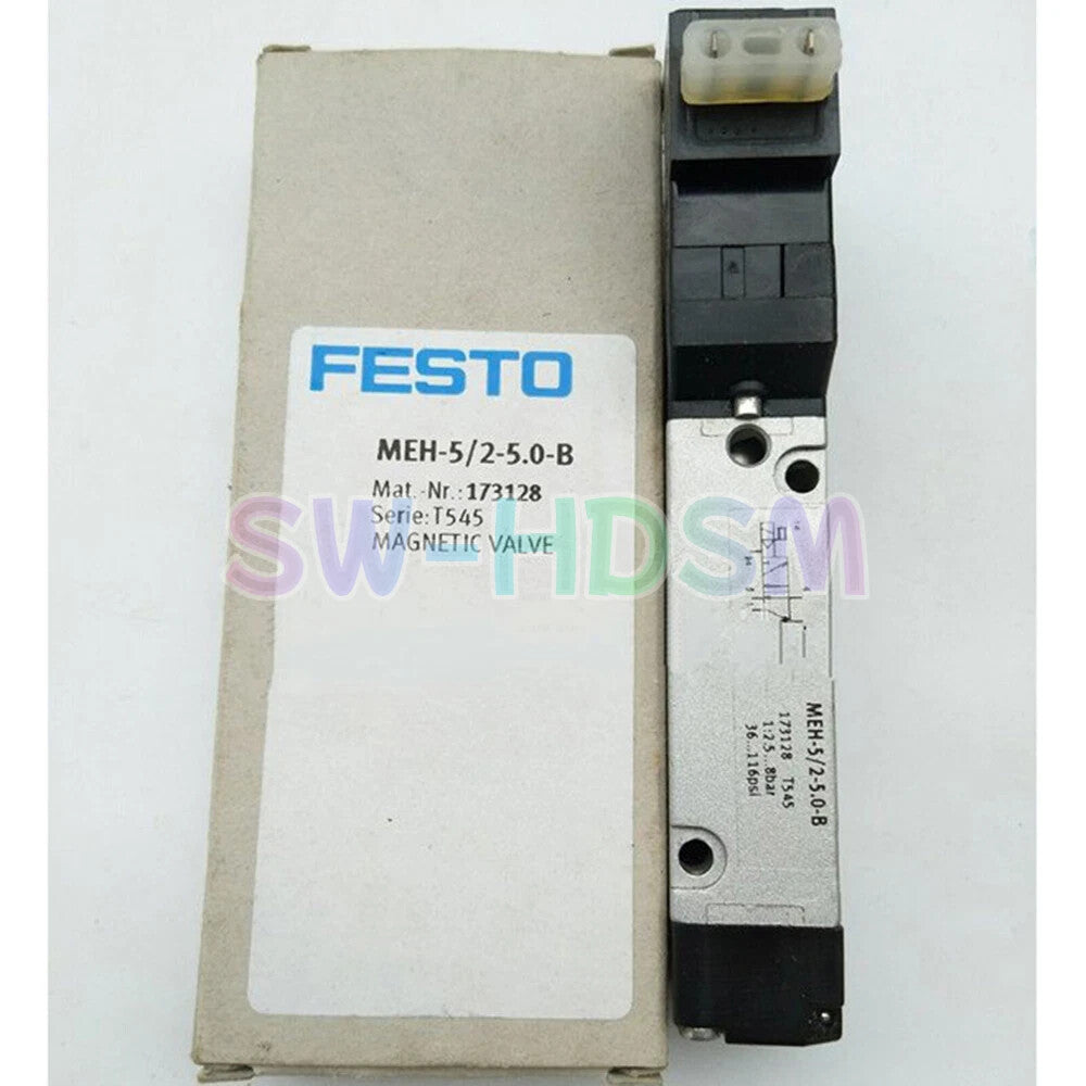 1PCS For FESTO MEH-5/2-5,0-B 173128 Solenoid Valve freight free