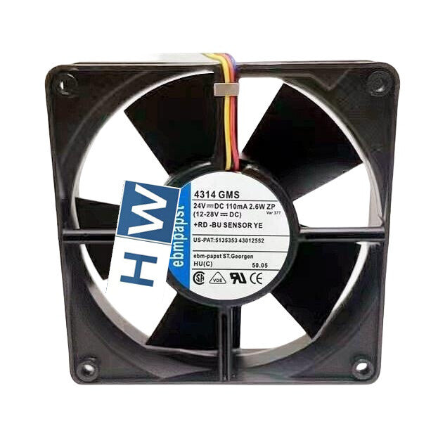 3-wire 4314GMS 24V 110MA 2.6W 12032 12CM Equipment Cooling Fan