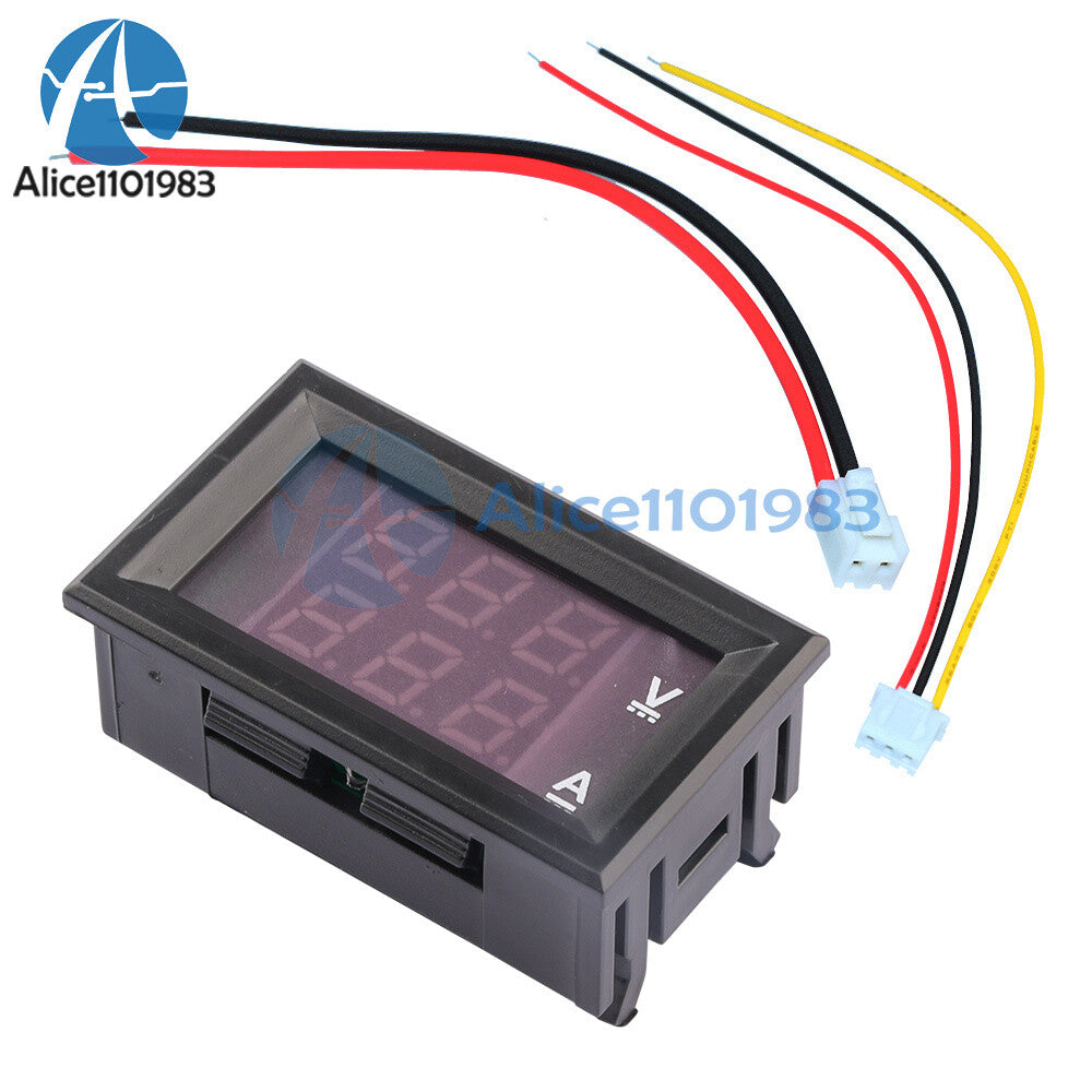 10PCS 100V 10A Dual LED DC Digital Display Ammeter Voltmeter Amp Volt Meter