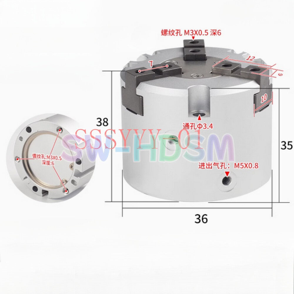 1PCS FOR SMC MHS3-20D Cylinder Replacement Freight Free