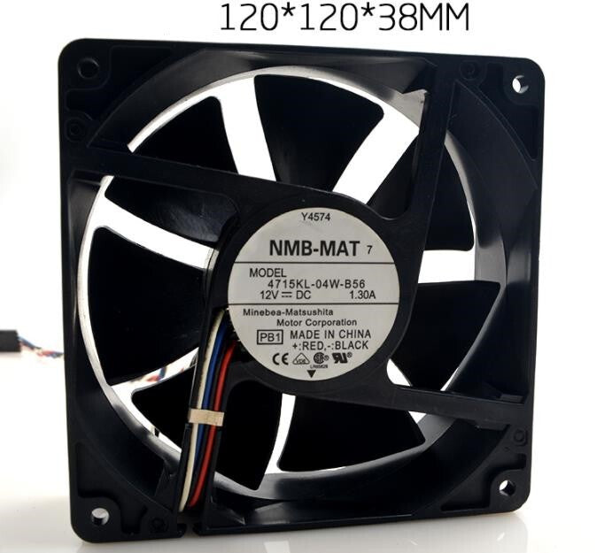 1Pc NMB 12cm 12V 1.3A Dell Y4574 4715KL-04W-B56 Ant Special Cooling Fan