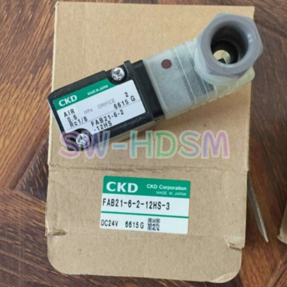 1PCS For CKD Solenoid Valve FAB21-6-2-12HS-3 DC24V freight free