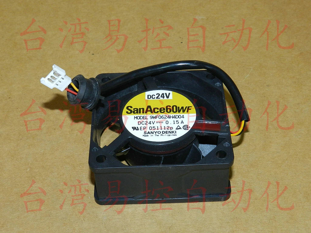 1PC SanAce60WF SANYO DENKI Cooling Fan 9WF0624H4D04 DC 24V 0.15A 60*60*25MM 3pin