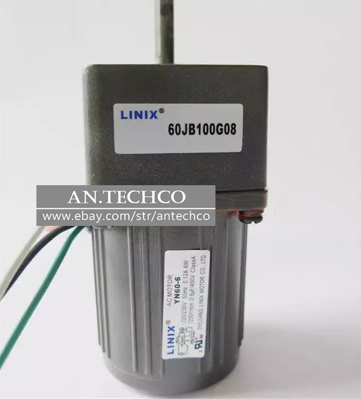 LINIX AC gear motor YN60-6 60JB100G08 220V