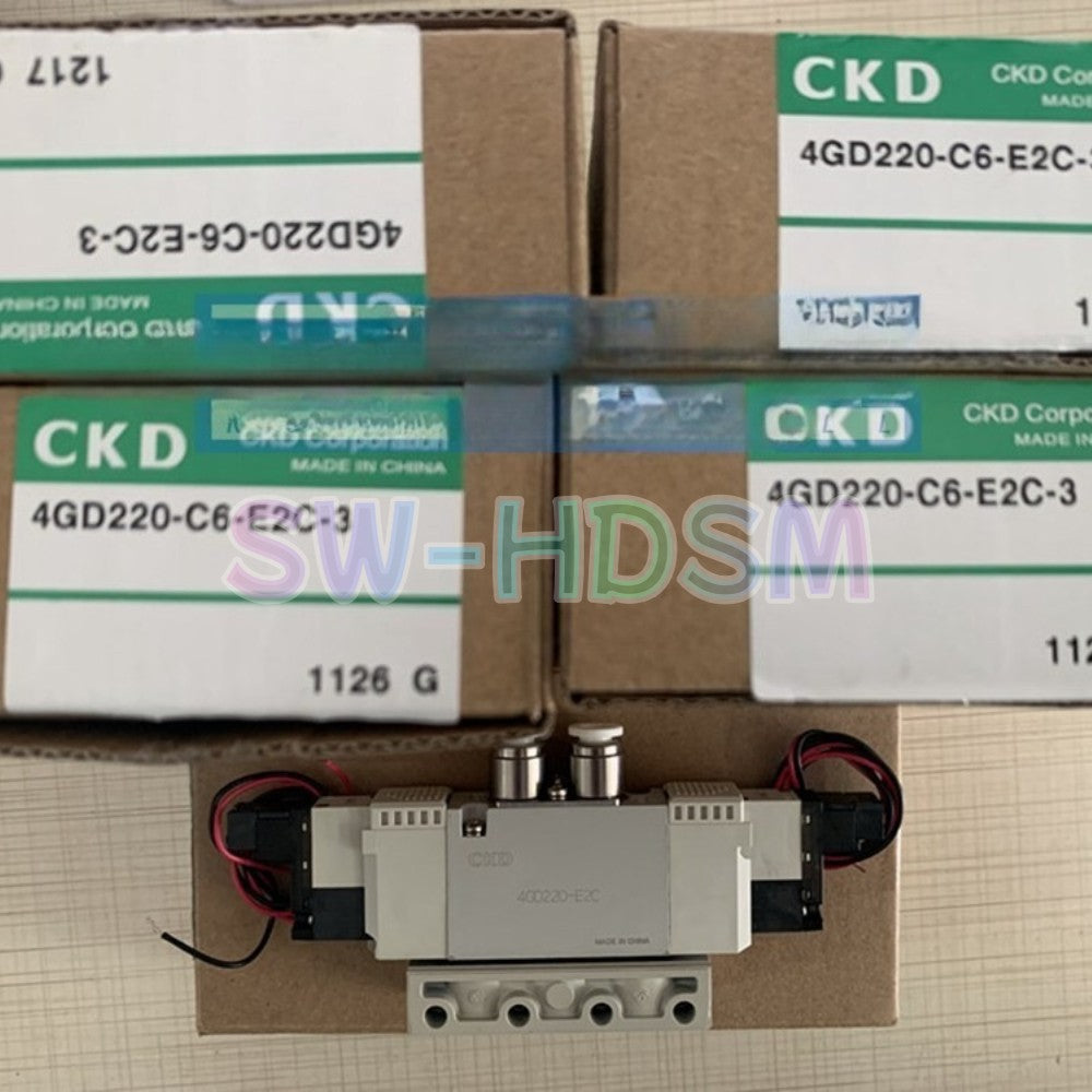 1PCS for CKD Solenoid Valve 4GD220-C6-E2C-3 Solenoid Valve Freight Free