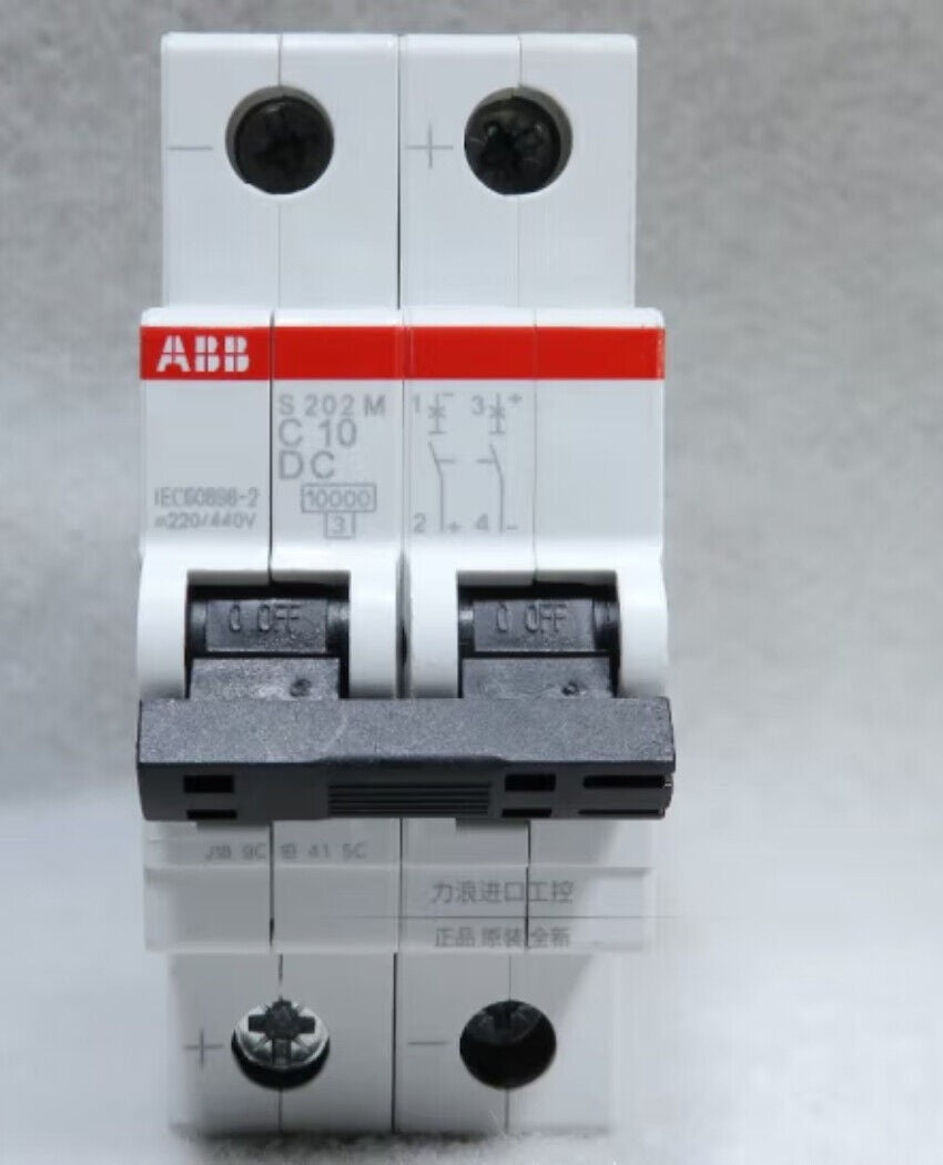 ABB DC Miniature Circuit Breaker 2P 220/440V S202M-C10DC 10A