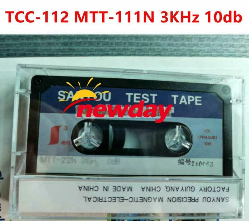 1pc Test Tape Replace For TCC-112 MTT-111N 3KHz 10db