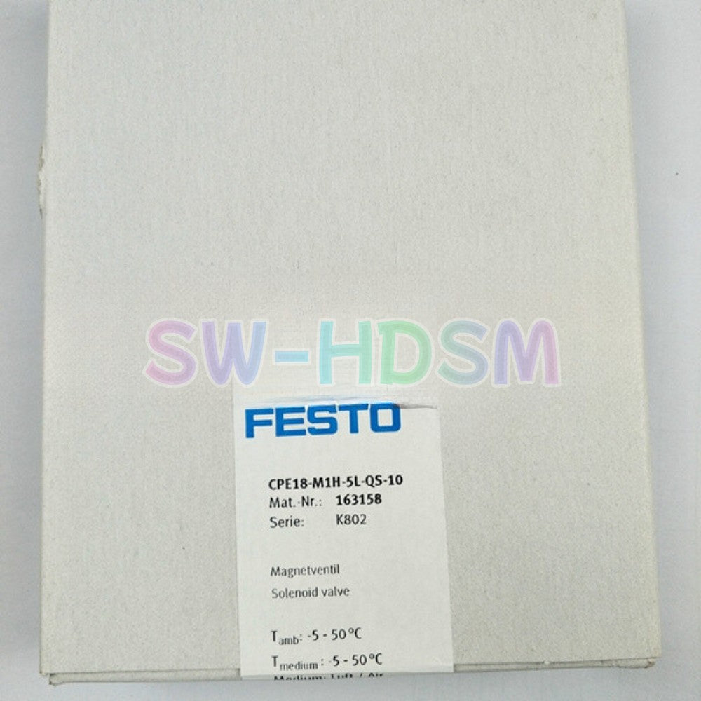 1PCS Festo CPE18-M1H-5L-QS-10 163158 Solenoid Valve Freight Free
