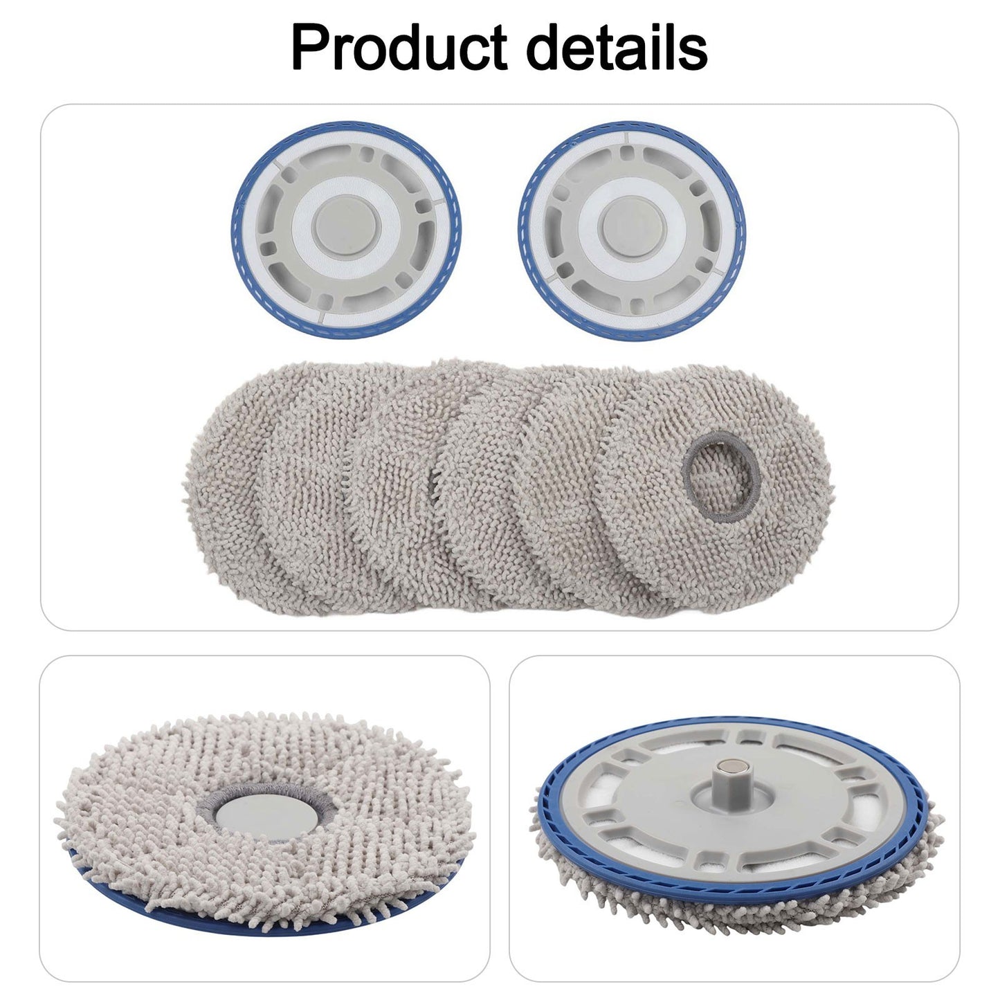 Mop Cloth Frame Mop Pads Kit Efficient Cleaning Hassle-Free Replacement