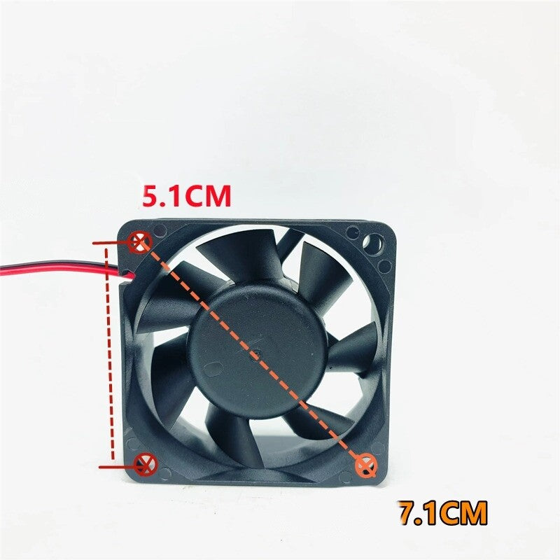 1/piece HD6025S12M 2-Wire DC12V 0.25A 6025 6CM SVAHA Inverter Cooling Fan