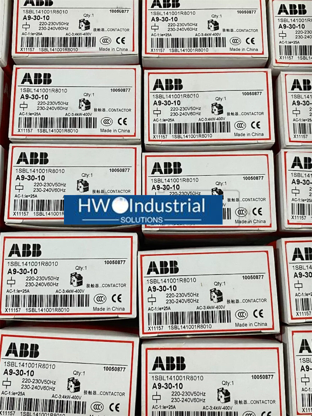 1/piece ABB AC contactor A9-30-10 AC220V