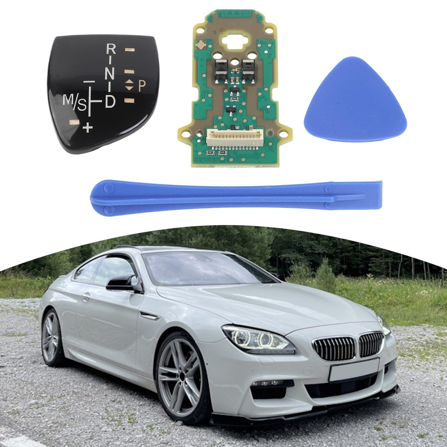 Precision Fit LED Circuit Board Gear Shift Knob for BMW Models 3 7 X3 X6