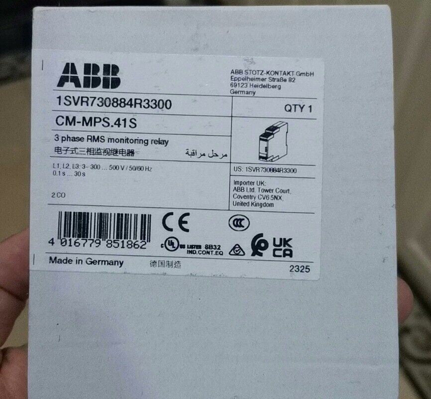 1pcs ABB Relay 1SVR730884R3300 CM-MPS.41S 10102319
