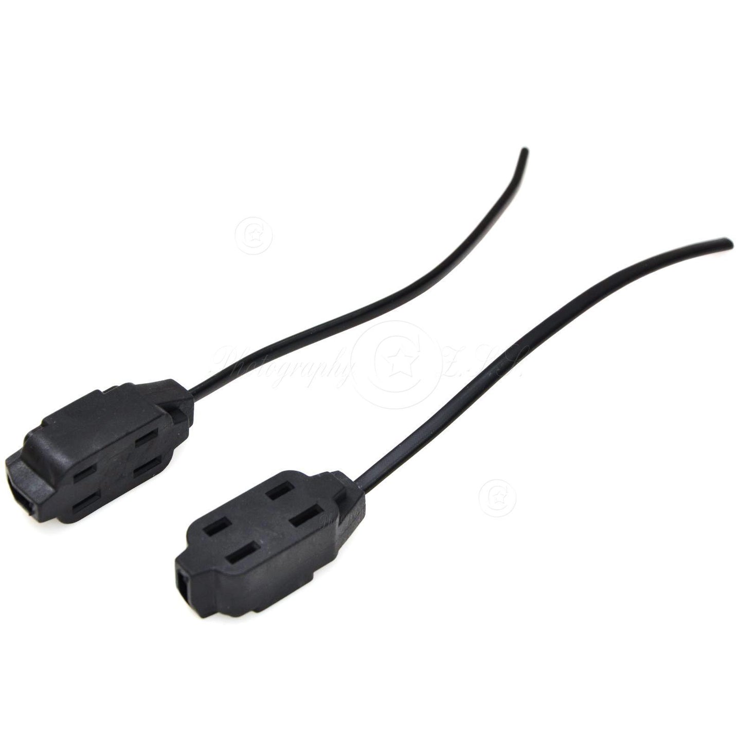 2x 1 To 3 Sockets Splitter CA/US Connector IP Camera Power Supply Adapter Plug