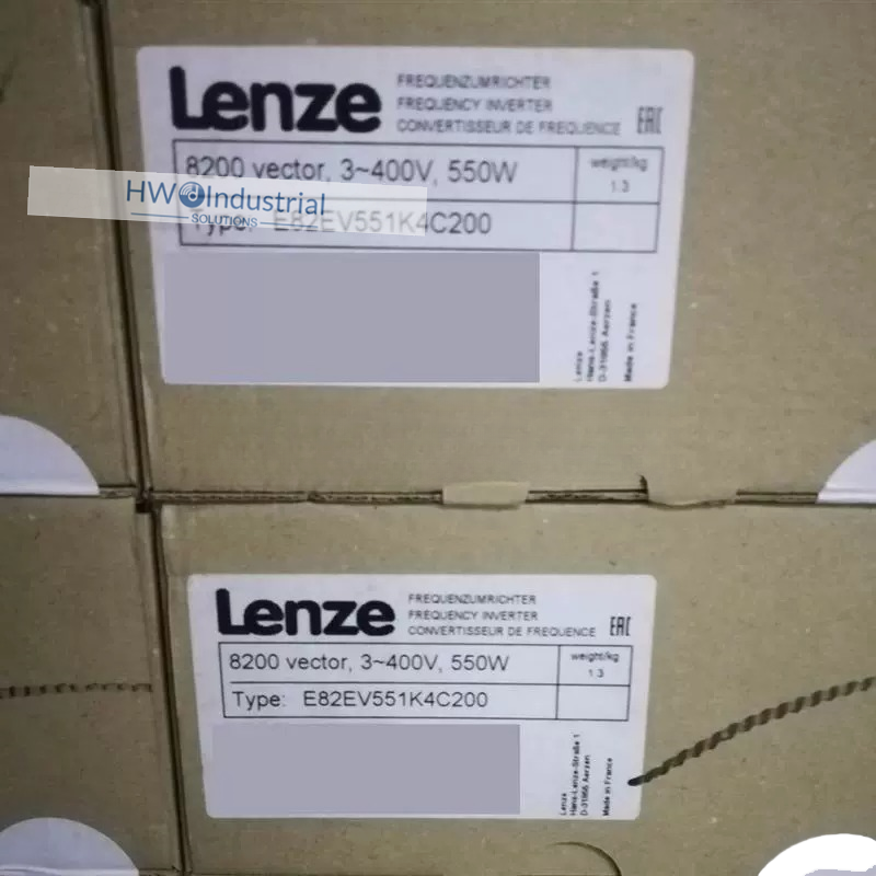 1/Piece E82EV551K4C200 E82EV551_4C200 3-400V 550KW Lenze Inverter