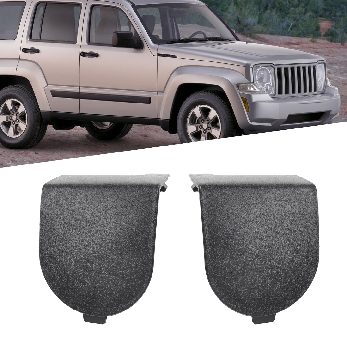 2x Front Seat Belt Anchor Cover 1DX40XDVAB For Jeep Liberty For Dodge For Nitro
