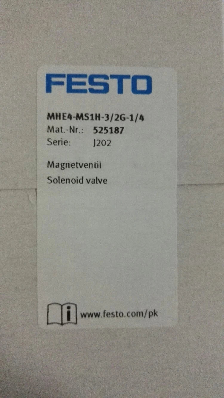 1Pc Solenoid Valve MHE4-MS1H-3/2G-1/4 525187