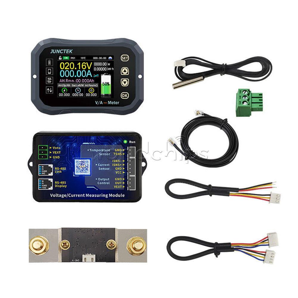 KG-F 100A 400A 600A Coulomb Meter Voltage Current Battery Power Tester Ammeter