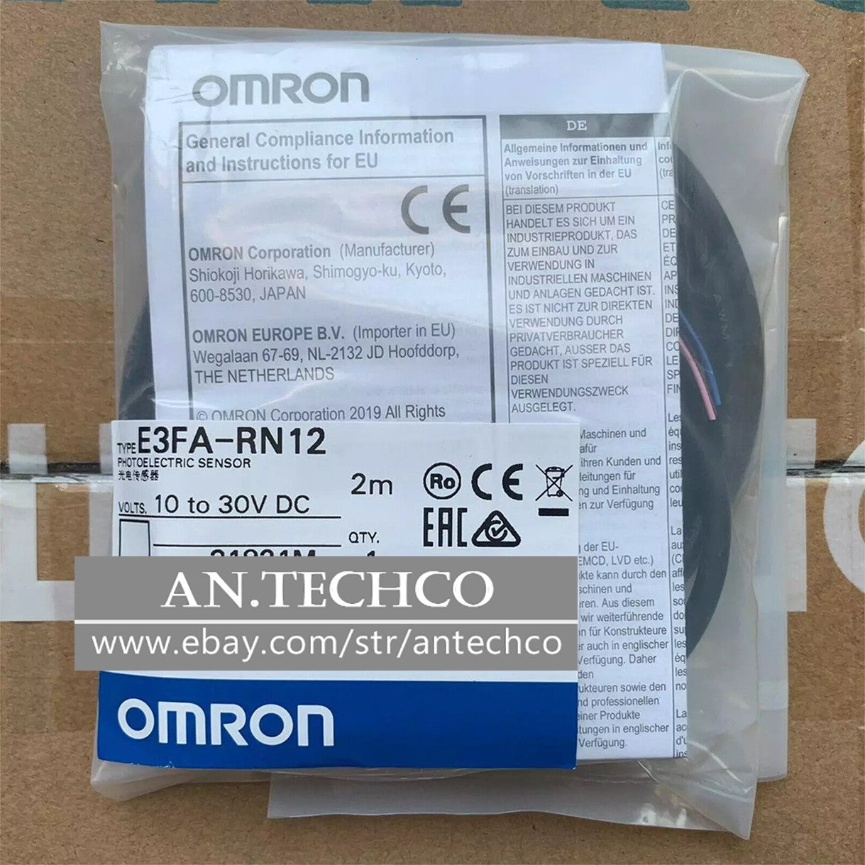 1PC Omron E3FA-RN12 E3FARN12 Photoelectric Sensor