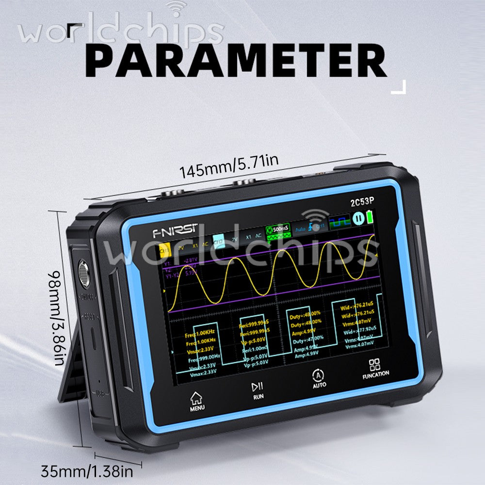 FNIRSI 2C23T / 2C53T Smart Digital Oscilloscope Multimeter Signal Generator