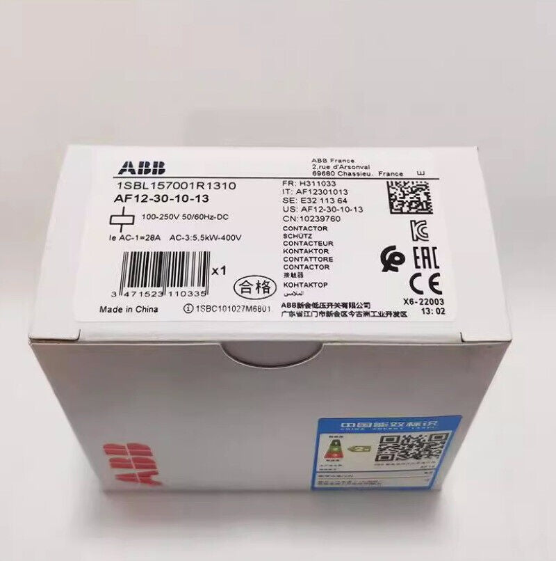 1pcs For ABB AF12-30-10-13 1SBL157001R1310 100-250V50/60Hz contactor