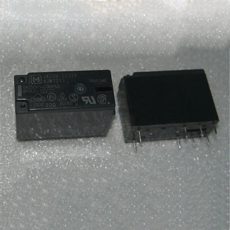 10PCS PANASONIC JW2SN-DC12V Power Relay 8Pin 5A 250V #P