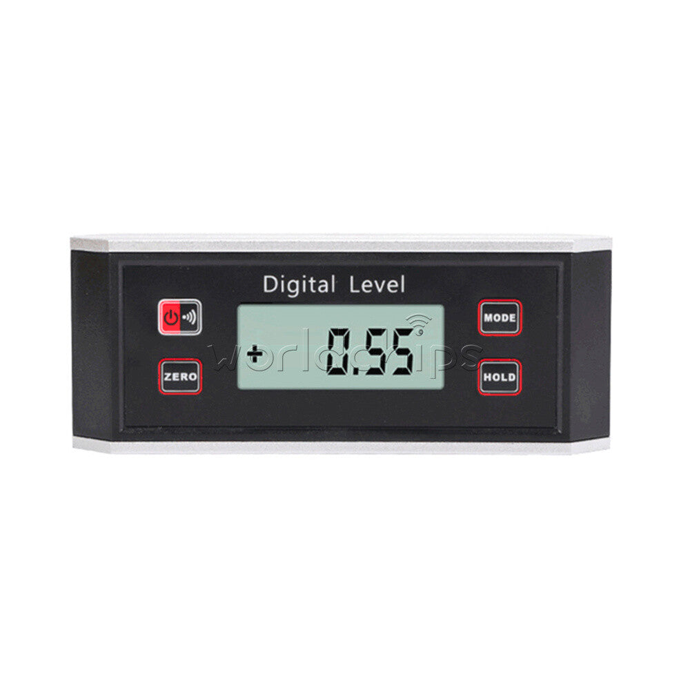 4*90°Magnetic Digital Inclinometer Level Box Protractor Angle Finder Bevel Gauge