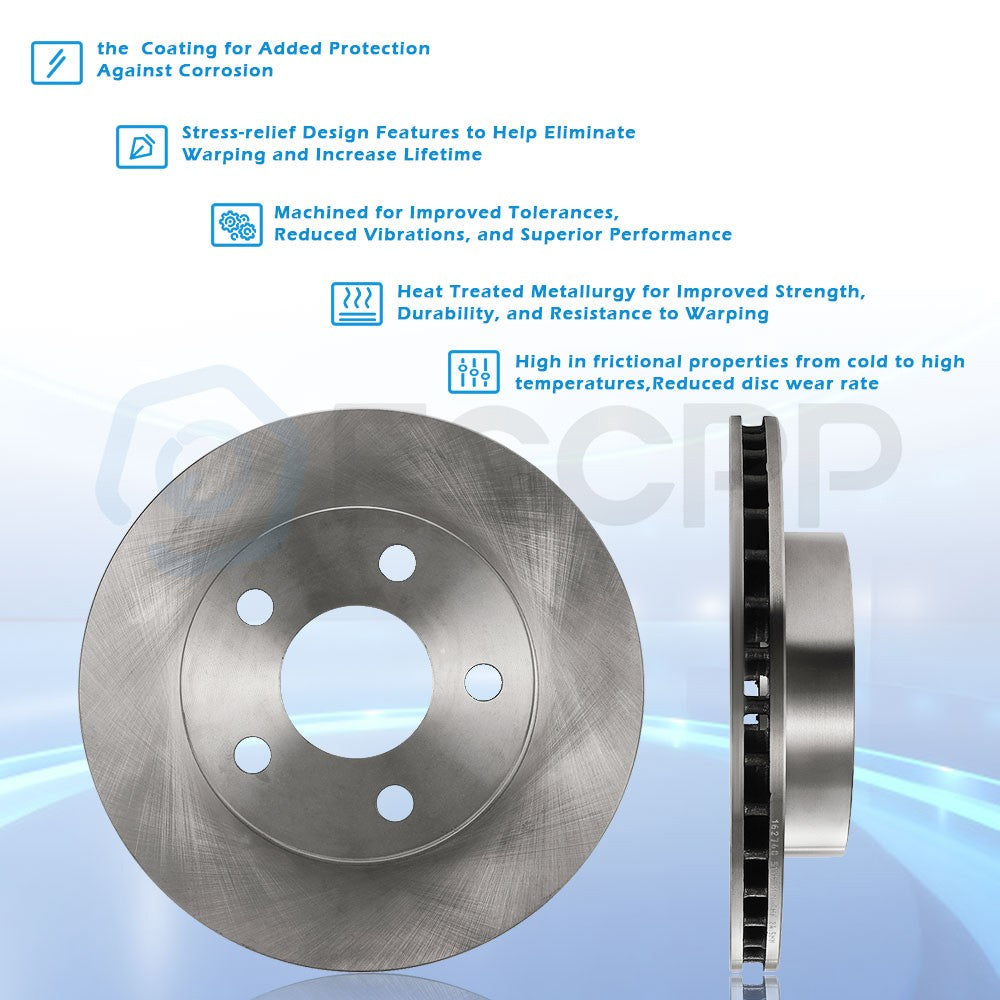 2 Rear Brake Rotors For Chevy Tahoe Astro GMC Safari Yukon XL