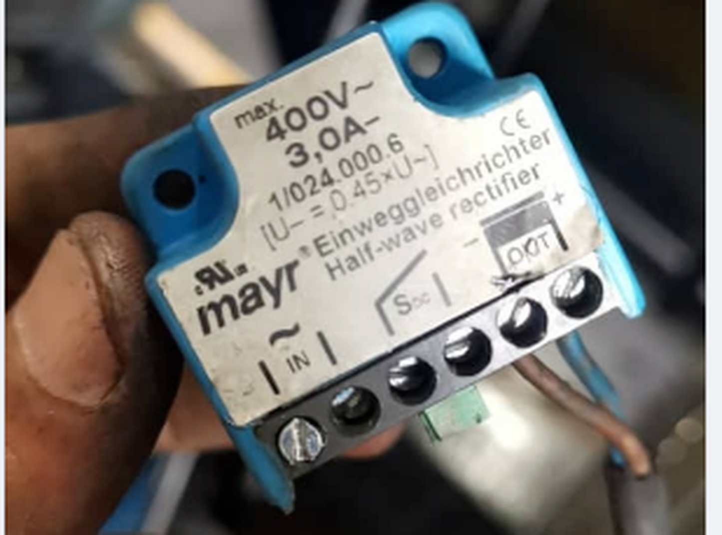 1pcs Replacement for 1/024.000.6 Mayr Rectifier