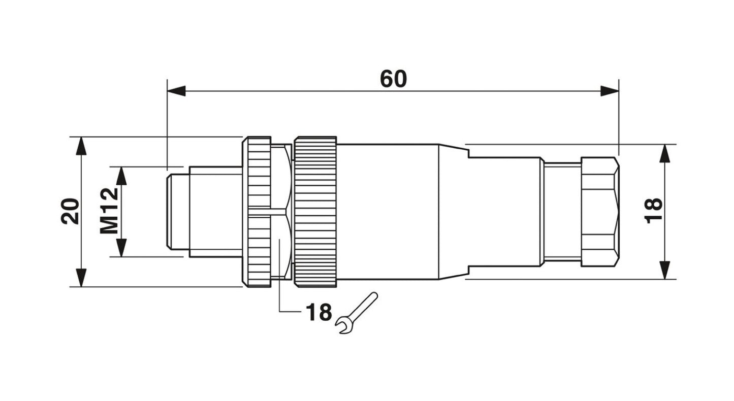 1pcs PHOENIX CONTACT 1419639 Connector SACC-M12MSS-2PECON-PG 9-M