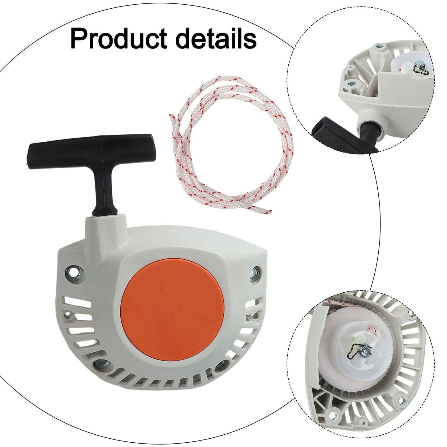 Heavy Duty Recoil Pull Starter Designed for Outdoor Equipment Performance
