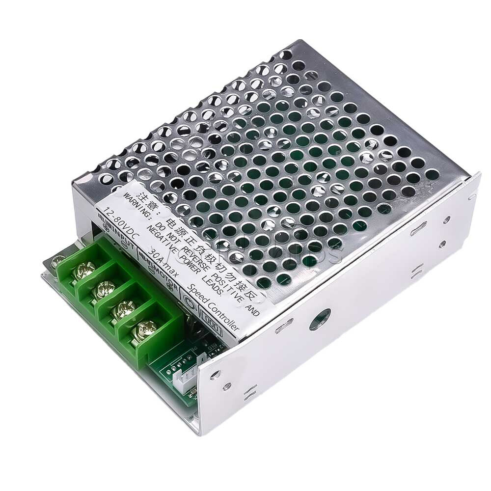 DC 12V-80V 30A Digital Display PWM DC Motor Governor Controller High Power