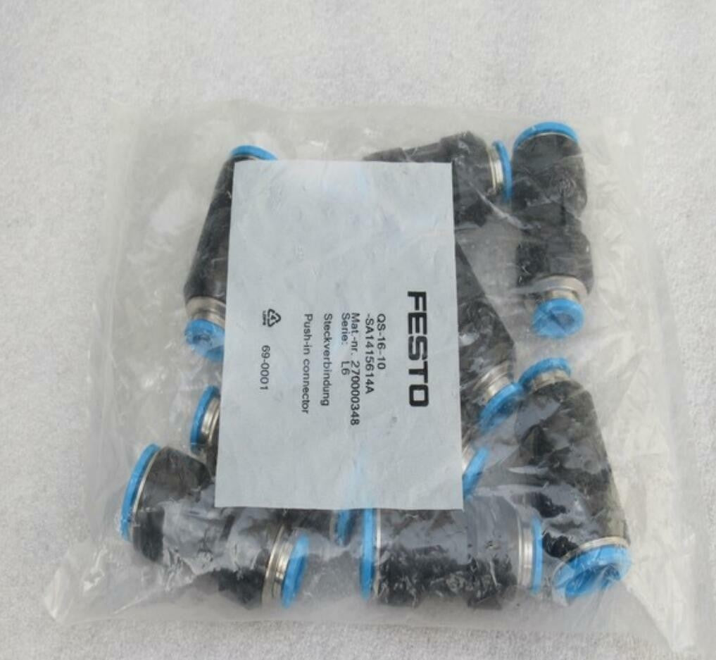 10pcs/1Bag For Festo QS-16 153036 QS16 Quick Connector