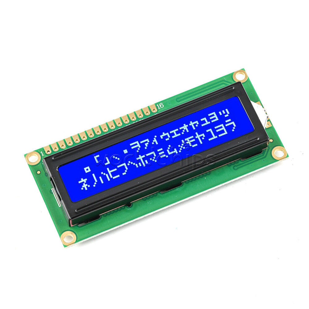 10x 5V 1602 16x2 Character LCD Display Module HD44780 Controller Blue Blacklight