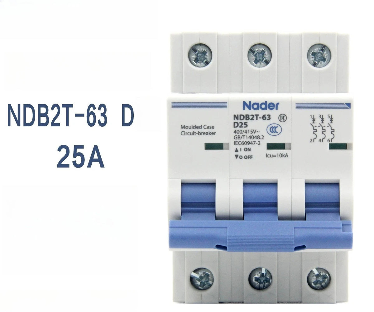 1PCS FIT FOR Nader NDB2T-63 D25 3P air switch circuit breaker