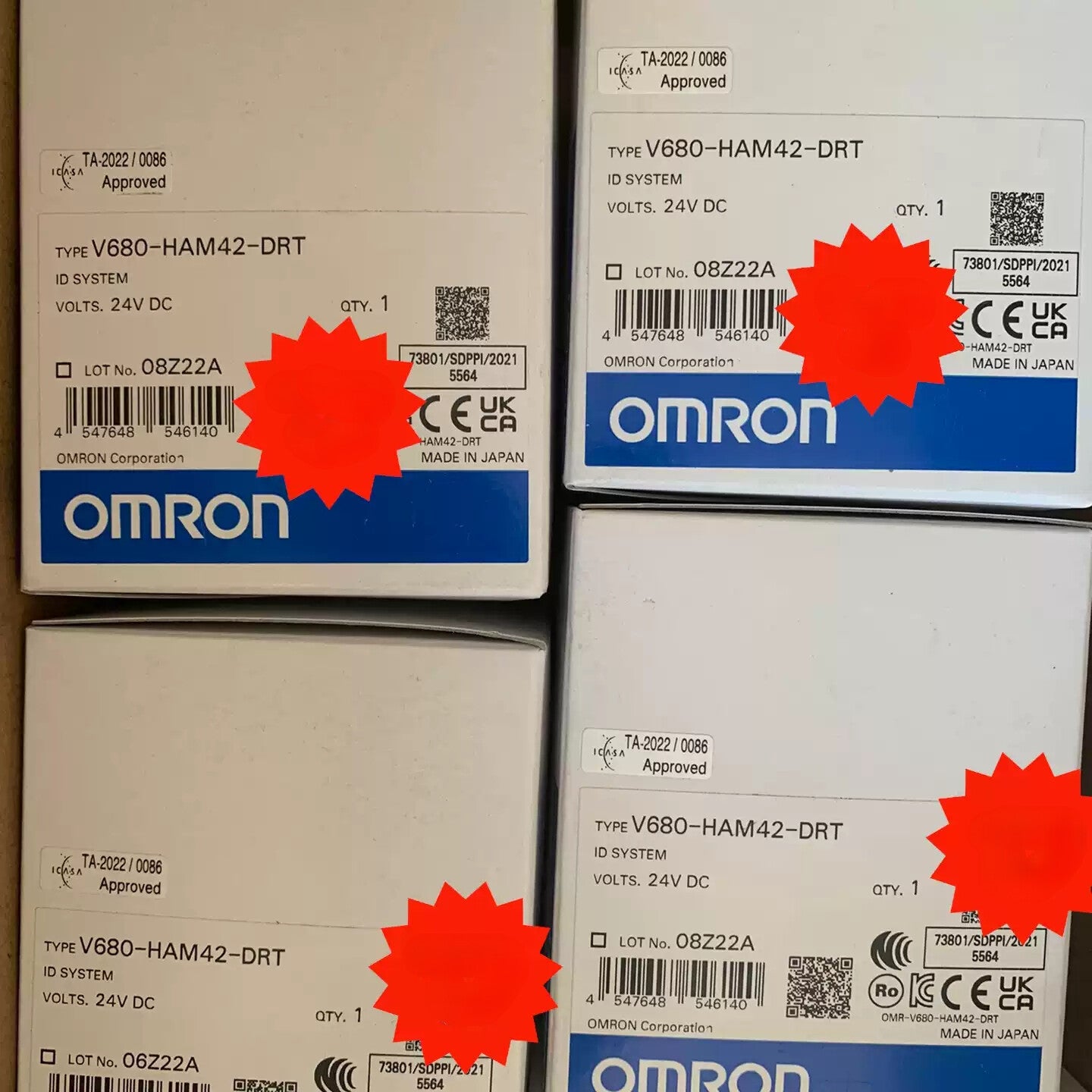 1pcs Omron V680-HAM42-DRT ID SYSTEM