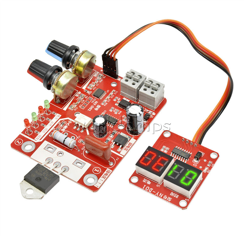 100A Spot Welder Machine Controller Time Current Control Digital Board US