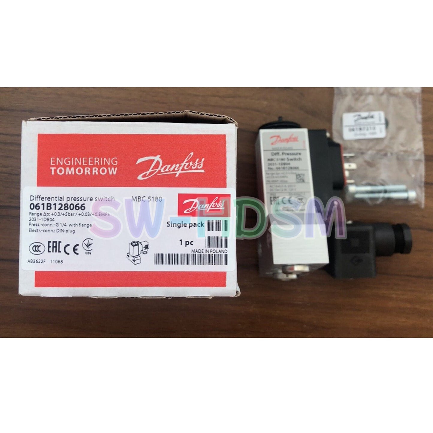 1PCS for Danfoss MBC5180 061B128066 Differential Pressure Switch