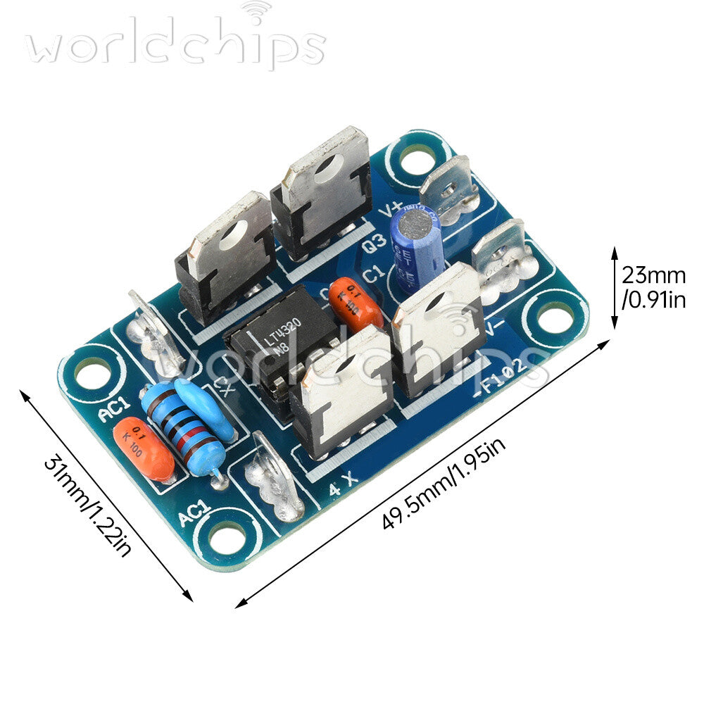 AC 7-40V Ideal Diode Rectifier Bridge Module LT4320 Class A power Amplifier