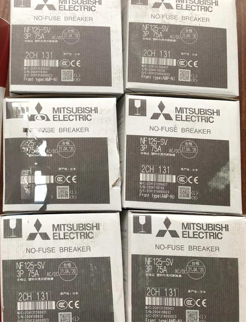 1pcs Mitsubishi Circuit Breaker NF125-SV 3P 75A 1110011672