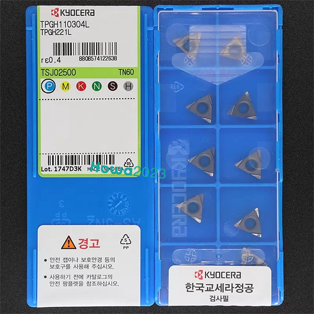 10pieces/Box Kyocera TPGH110304L TN60 TPGH221L Carbide Inserts Turning Blade