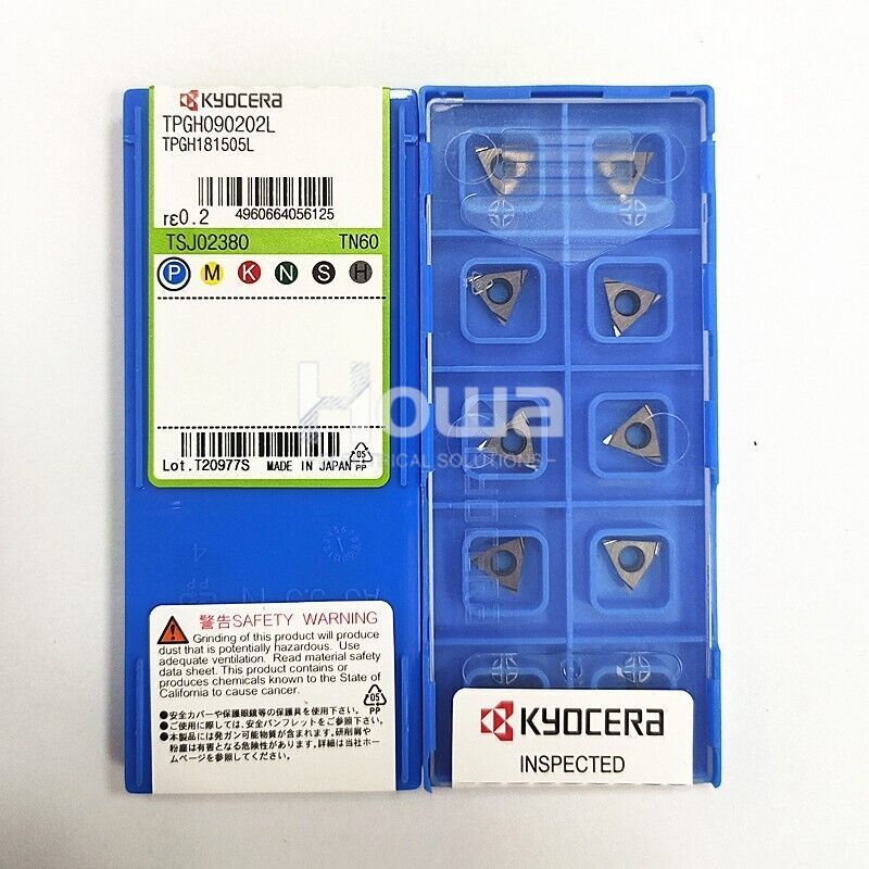 10Pcs/Box Kyocera TPGH090202L TN60 TPGH181505L Carbide Inserts CNC Boring Blade