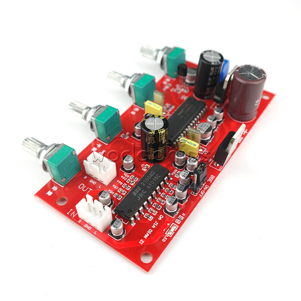 UPC1892+JRC2150 HIFI Stereo Power Amplifier Volume Tone Control BBE Preamplifier