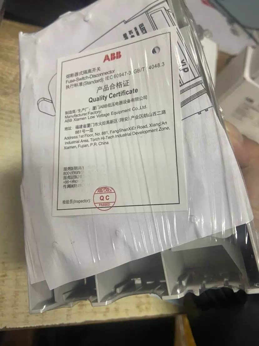 1/piece ABB Fuse Type Isolation Switch XLP00-EFM-6BC Base