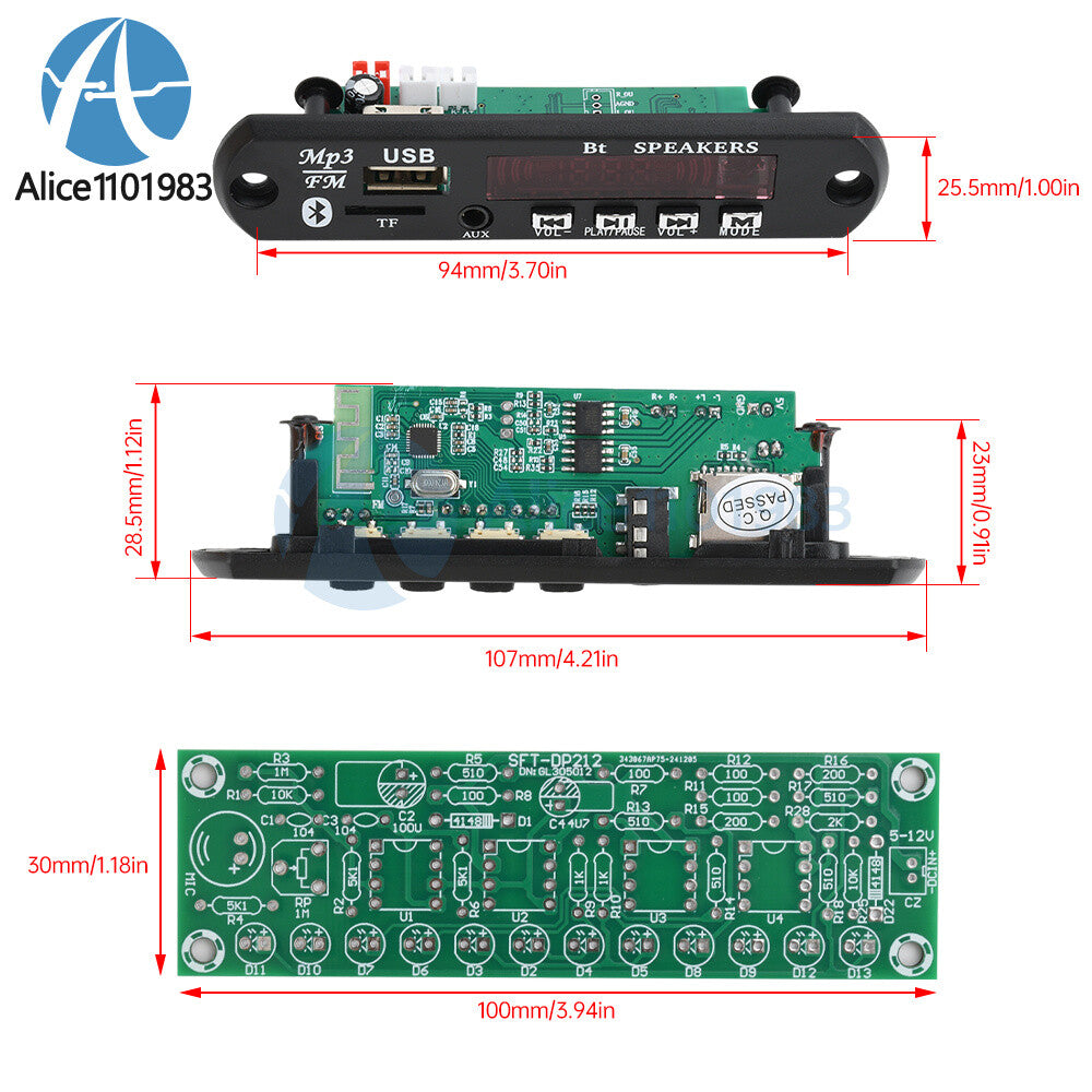 DIY Bluetooth Speaker Kit FM Radio DIY Electronic Kit Soldering Practice Project