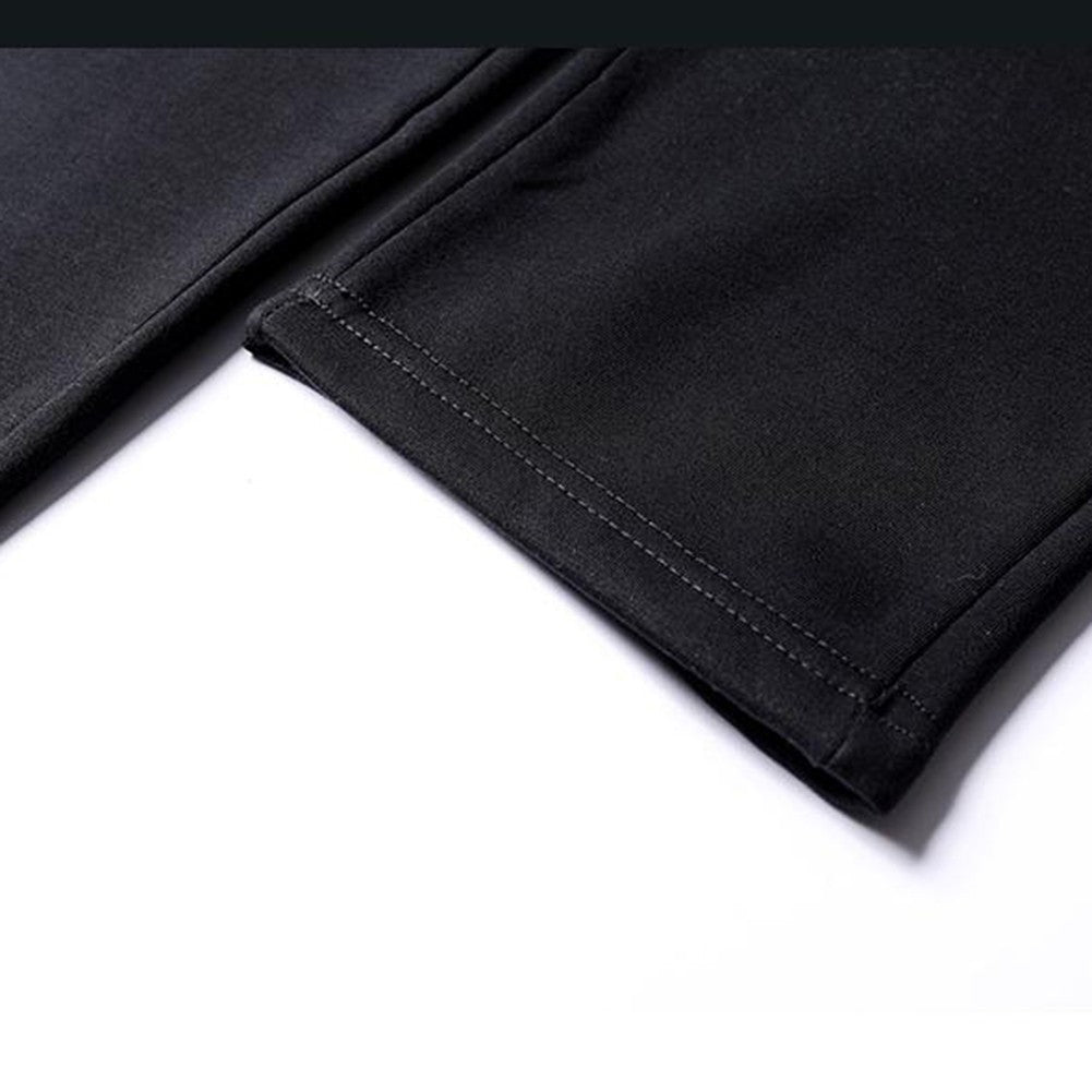 Men Loose Casual Plus Size Skinny Sweatpants with Zipper for Gym and Sport