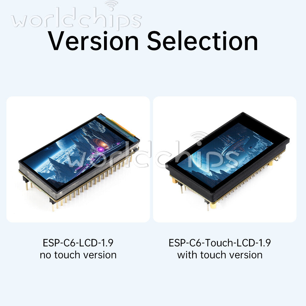 ESP32-C6 RISC-V WiFi Bluetooth Development Board 1.9inch Touch LCD SPI Module
