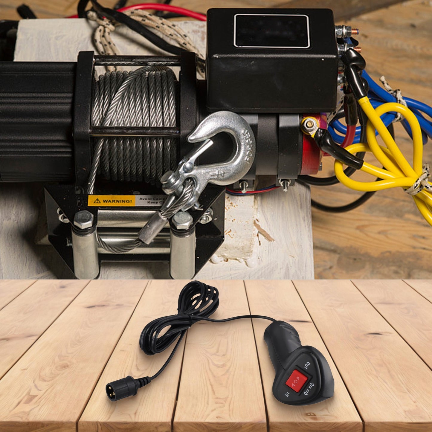 Wired Remote Switch Kit for Smooth Operation of Off Road Electric Winches